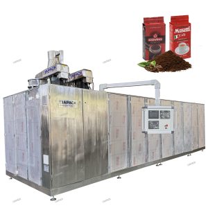 Автоматска машина за пакување со двојна комора за вакуумски кеси за полнење со тули