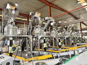 SIX LINES OF SEMI AUTOMATIC PACKAGING EQUIPMENT FOR ANGOLA CLIENTS READY DOR SHIPPMENT